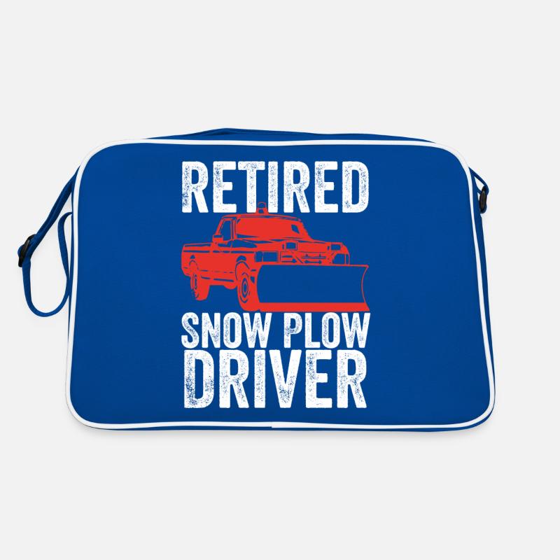 Retired Snow Plow Driver Snowplow Driver Retro Bag