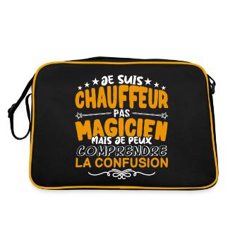 Chauffeur | Chauffeur pas Magicien | Meilleur Chau - Sac Retro - noir/or - Dos