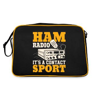 Amateur Radio C’est un opérateur amateur de sport de contact - Sac Retro - noir/or - Dos