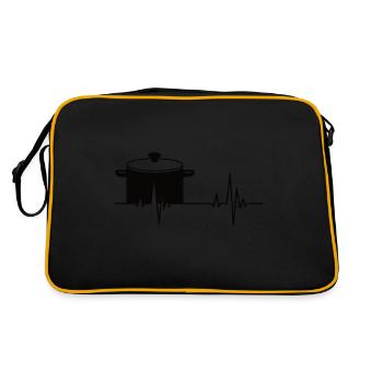 Cuisine Cadeau Hobby Chef Boulanger Chef Drôle - Sac Retro - noir/or - Dos