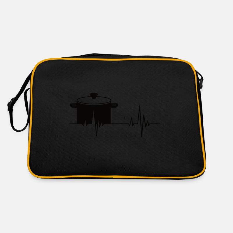 Kochen Geschenk Hobbykoch Bäcker Koch lustige Retro Tasche