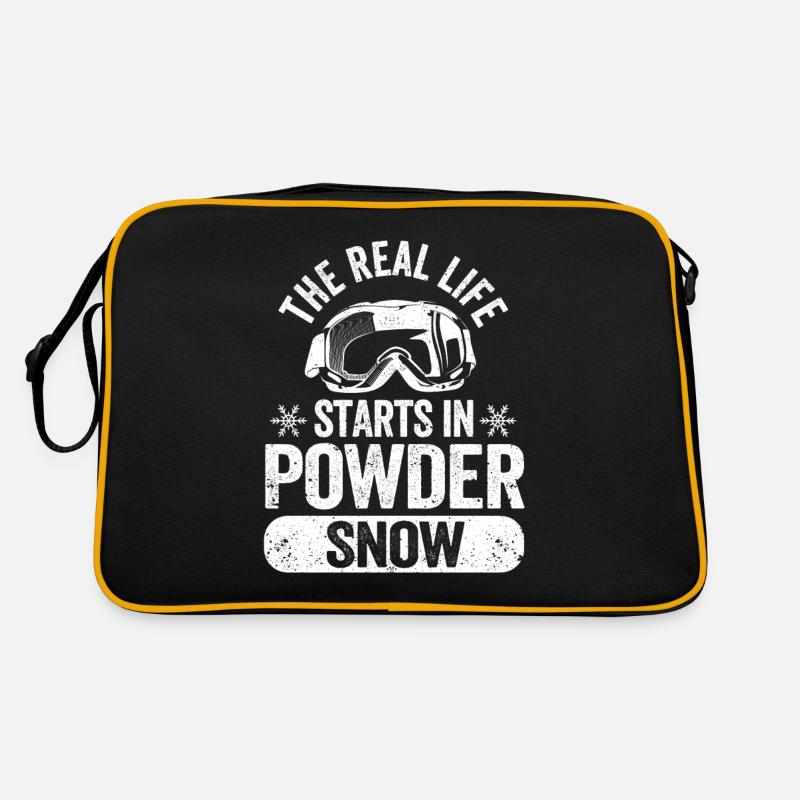Snowboard Snowboarder Real life begins in the Retro Bag