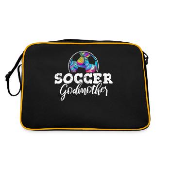 Soccer Marraine Fan de football Football Marraine Soccer L - Sac Retro - noir/or - Dos