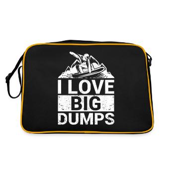 J’adore les grands sauts sports d’hiver snowboard - Sac Retro - noir/or - Dos