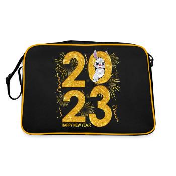 2023 Year of the Rabbit - 2023 Countdown Party Fir - Retro Bag - black/gold - Back