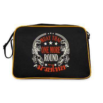 Muay Thai Un autre cadeau de boxe thaïlandaise ronde - Sac Retro - noir/or - Dos