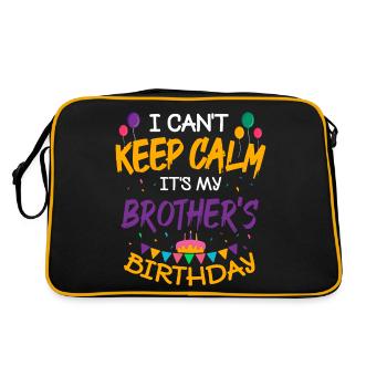 C’est l’anniversaire de mon frère - Sac Retro - noir/or - Dos