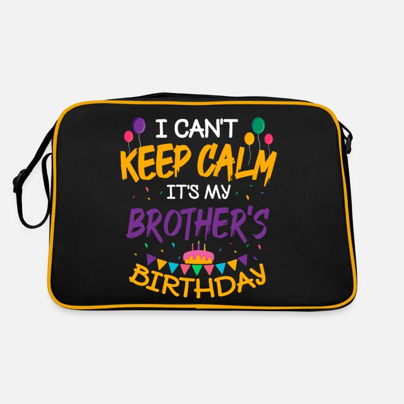 Es Ist Der Geburtstag Meines Bruders Retro Tasche