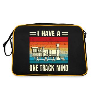 Retro Vintage J’ai un de piste - Sac Retro - noir/or - Dos