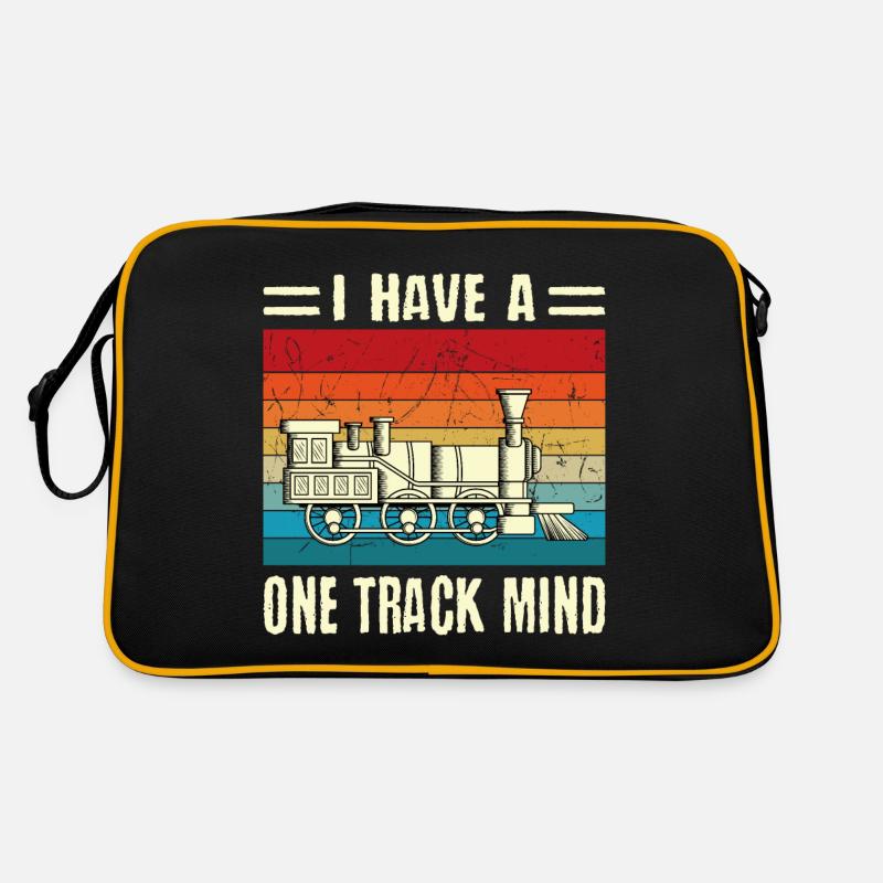 Retro Vintage I Have A One Track Mind Retro Bag