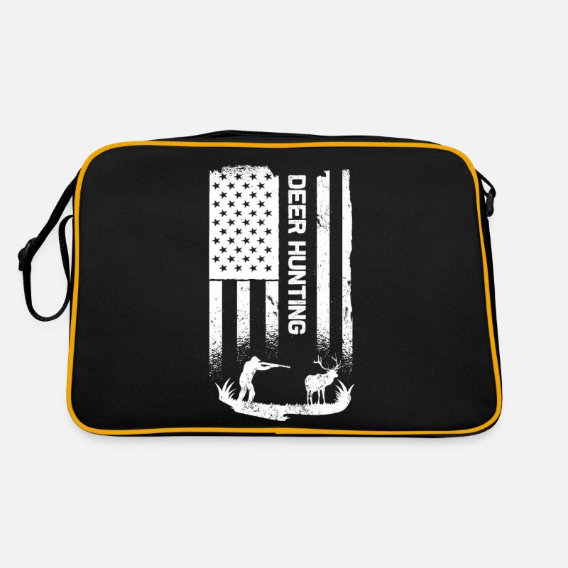 Chasse au cerf Chasse Chasse Drapeau américain 4 juillet Sac Retro