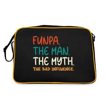 Définition de Funpa L’homme Le mythe de - Sac Retro - noir/or - Dos