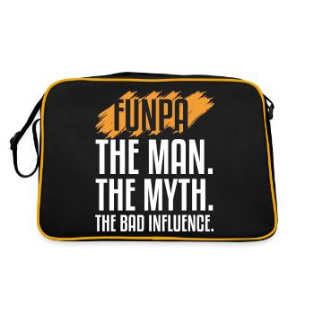 Définition de Funpa L’homme Le mythe de - Sac Retro - noir/or - Dos