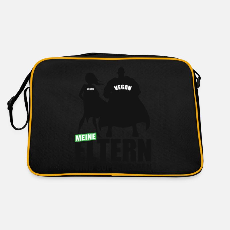 Meine Eltern sind Superhelden Retro Tasche