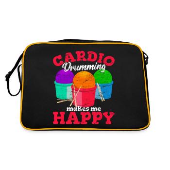 Cardio Drumming Squad Workout Gym Fitness Class Ex - Retro Bag - black/gold - Back
