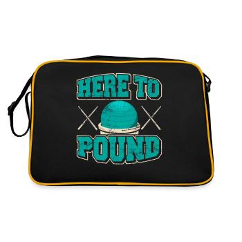 Cardio Drumming Pound Drum Sticks Fitness Class Gy - Retro Bag - black/gold - Back