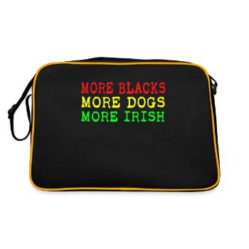 More Blacks More Irish More Dogs - Retro Bag - black/gold - Back