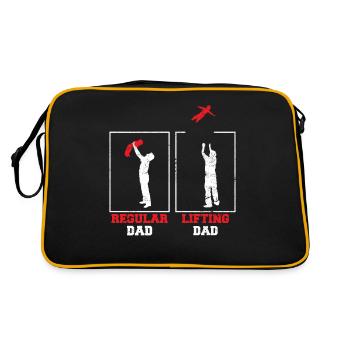 Workout Squat Bride Wedding Prep Cool Fitness Love - Retro Tasche - Schwarz/Gold - Hinten