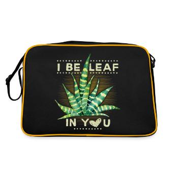 Sansevieria bow plante d’intérieur de chanvre disant - Sac Retro - noir/or - Dos