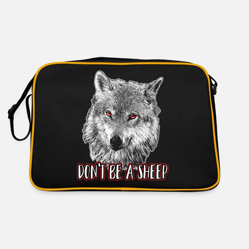 Sei kein Schaf Retro Tasche