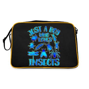 Juste un garçon qui aime les insectes - Sac Retro - noir/or - Dos