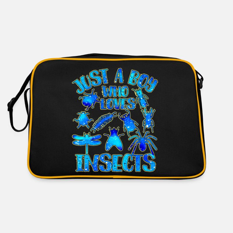 Nur ein Junge, der Insekten liebt Retro Tasche