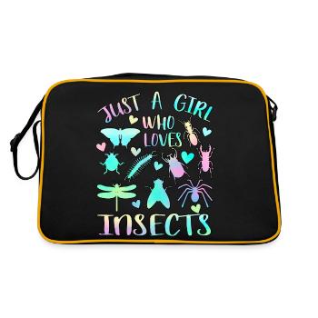 Juste une fille qui aime les insectes - Sac Retro - noir/or - Dos