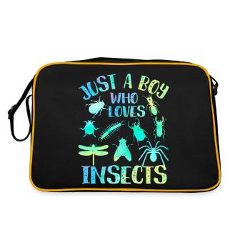 Juste un garçon qui aime les insectes - Sac Retro - noir/or - Dos