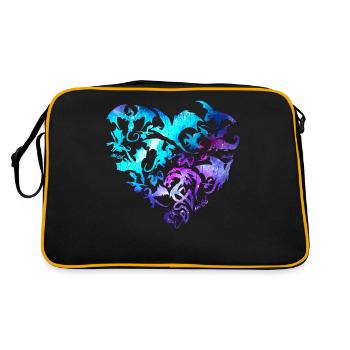 Cœur de dragon - Sac Retro - noir/or - Dos