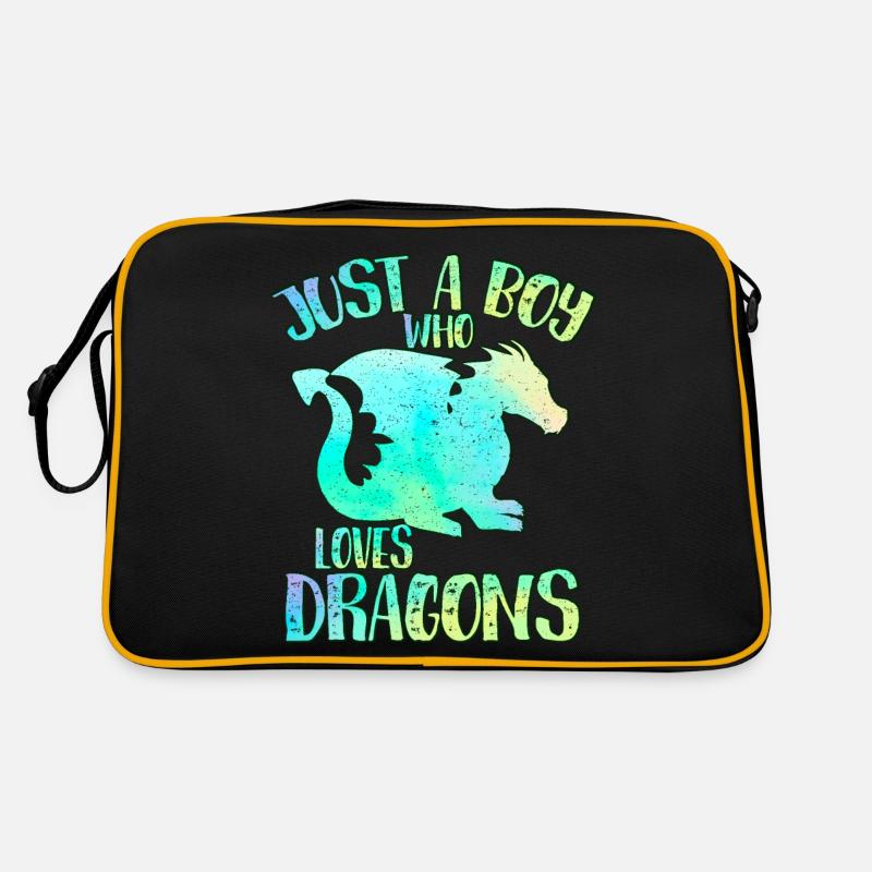 Just a boy who loves dragons Retro Bag