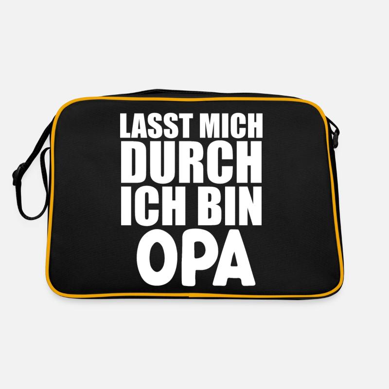 Lasst mich durch - ich bin Opa Retro Tasche