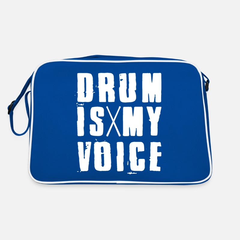 Drum Is My Voice Drumsticks Drummers Gift Idea Retro Tasche