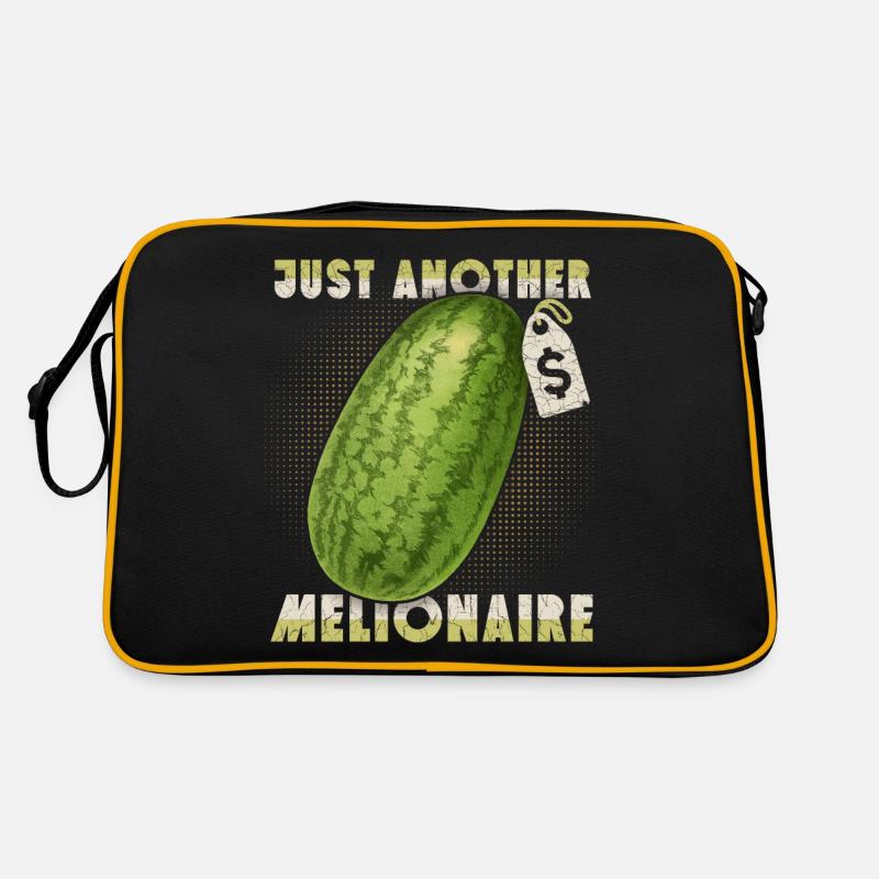 Watermelon funny saying Pun, Melionaire Retro Bag