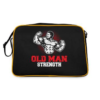 Old Man Strength Gym Papa Workout Weightlifting Tra - Sac Retro - noir/or - Dos