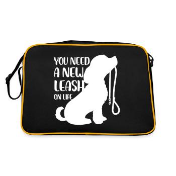 you need a new leash on life Design - Retro Bag - black/gold - Back