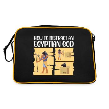 Comment distraire un dieu égyptien Concevoir pour un vieux - Sac Retro - noir/or - Dos