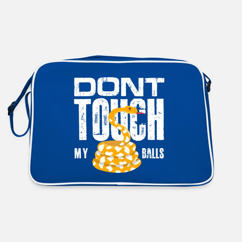 don't touch my balls Design for a animal jokes Retro Bag