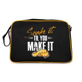 serpentez-le jusqu’à ce que vous le fassiez Concevez pour un serpent - Sac Retro - noir/or - Dos