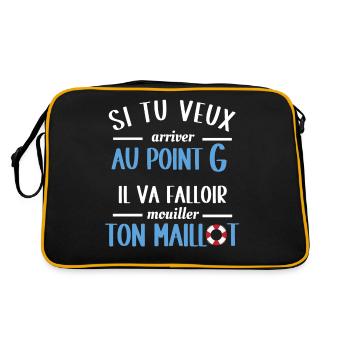 Blague de couple point G - Sac Retro - noir/or - Dos