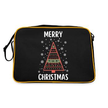 Joyeux Noël Drôle de Chemise de Noël - Sac Retro - noir/or - Dos