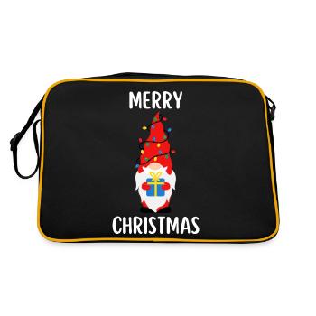 Joyeux Noël Drôle de Chemise de Noël - Sac Retro - noir/or - Dos