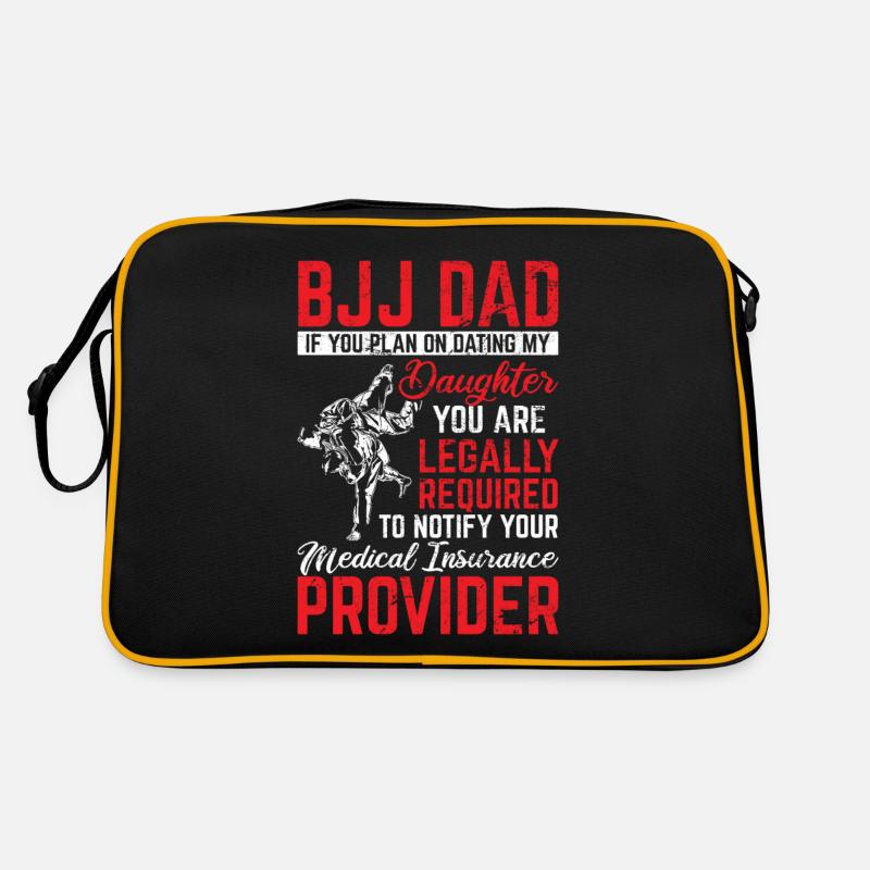 BJJ Dad Protector Funny Brazilian Jiu Jitsu Father Retro Bag