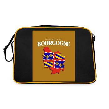 Fier de mes Racines Bourgogne Or - Sac Retro - noir/or - Dos