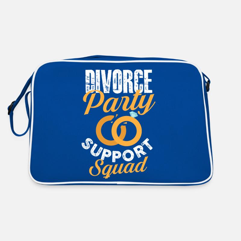 divorce party support squad Design for a divorce Retro Tasche