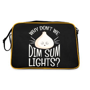 Why Dont We Dim Sum Lights - Retro Bag - black/gold - Back