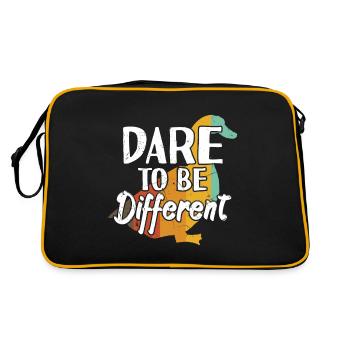 Dare To Be Different - Retro Bag - black/gold - Back