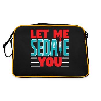 Let me Sedate You - Retro Bag - black/gold - Back