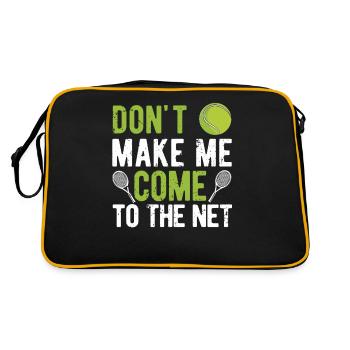 Drôle de joueur de tennis Coach Fan Me Force - Sac Retro - noir/or - Dos