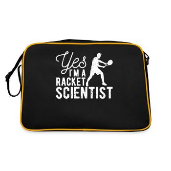 Oui, je suis un scientifique voyou drôle - Sac Retro - noir/or - Dos