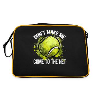 Ne me forcez pas à aller au net tennis - Sac Retro - noir/or - Dos